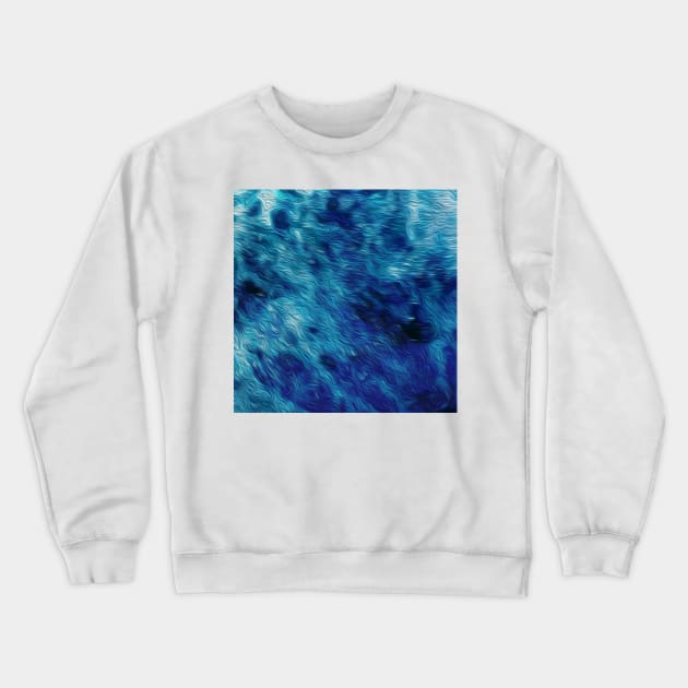 Beautiful Blue Waves 5 Crewneck Sweatshirt by peachesinthewild